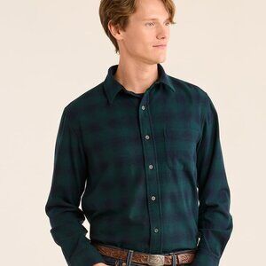 NWT Pendleton Mens Limited USA Plaid Merino Wool Lodge Shirt Large Black Watch